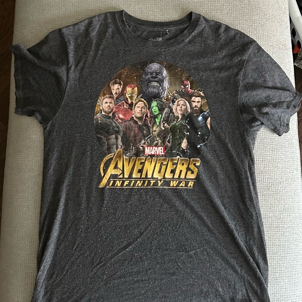 Marvel Avengers Infinity War Charcoal Graphic Tee